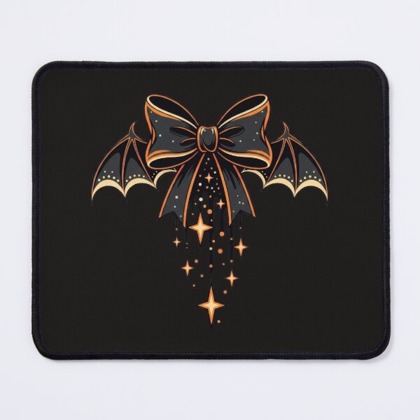 Item preview, Halloween Bat Bow with Sparkling Stars designed and sold by AwesomeBeyondLimits.