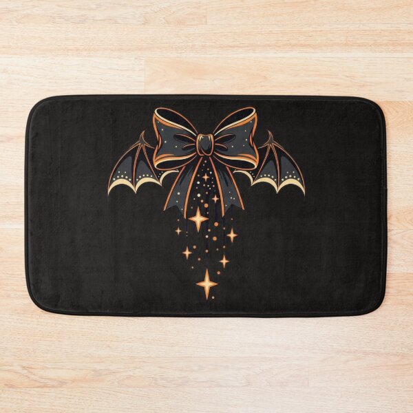 Item preview, Halloween Bat Bow with Sparkling Stars designed and sold by AwesomeBeyondLimits.