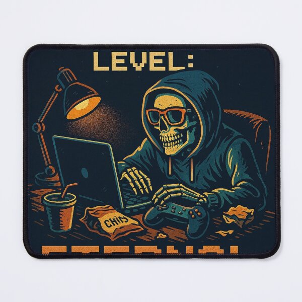 Item preview, Late Night Grind – Skeleton Gamer Hoodie Meme Art for Students and Gamers designed and sold by Trendiihub.