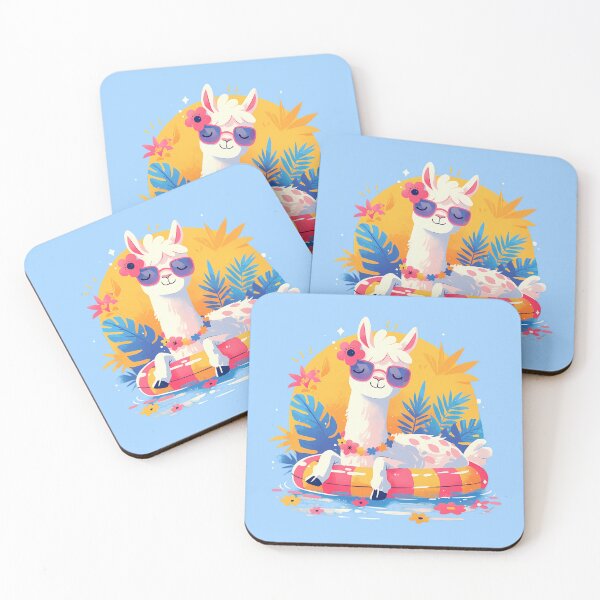 Item preview, Cute Llama on holidays designed and sold by WoollenLlama.