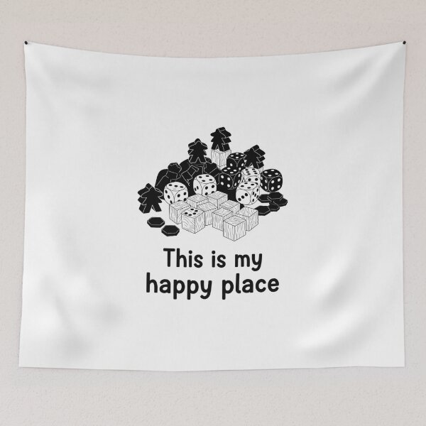Item preview, This Is My Happy Place T-Shirt - Funny Board Game & Eurogame Gift designed and sold by Pingi-shop.