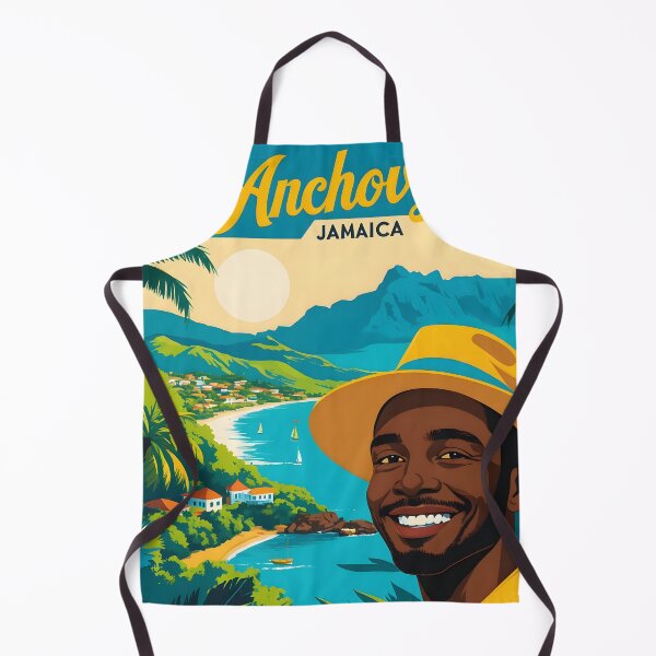 Item preview, Anchovy Jamaica Vintage Travel Tourism designed and sold by TravelersGems.