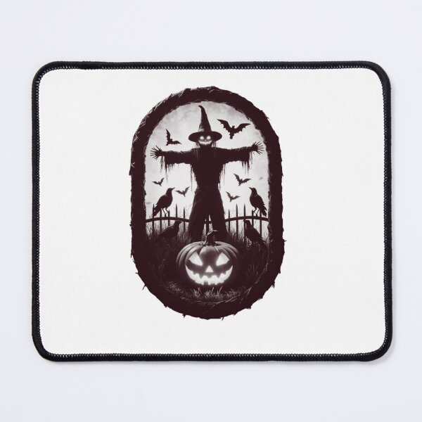 Item preview, A Sinister Scarecrow Under The Fiery Halloween Sky designed and sold by e-camelleone.