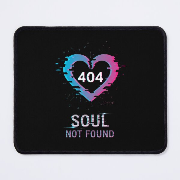 Item preview, 404 Soul Not Found - Glitch Core Cyber Heart designed and sold by DMNindustries.