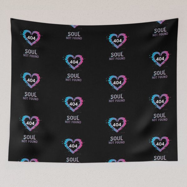 Item preview, 404 Soul Not Found - Glitch Core Cyber Heart designed and sold by DMNindustries.