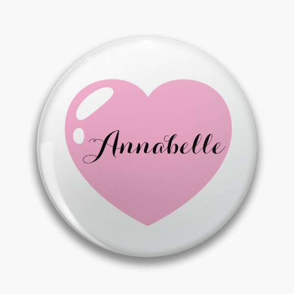 Item preview, Annabelle Name with Pink Heart  designed and sold by Monika Howarth.