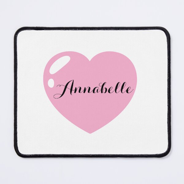 Item preview, Annabelle Name with Pink Heart designed and sold by Artbymonika.