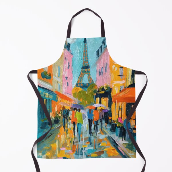 Item preview, Lively street scene in Paris designed and sold by ArtHouseNiklas.