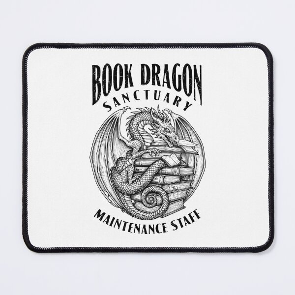 Item preview, Book Dragon Sanctuary Maintenance Staff Bookish Funny Books designed and sold by GrandeDuc.