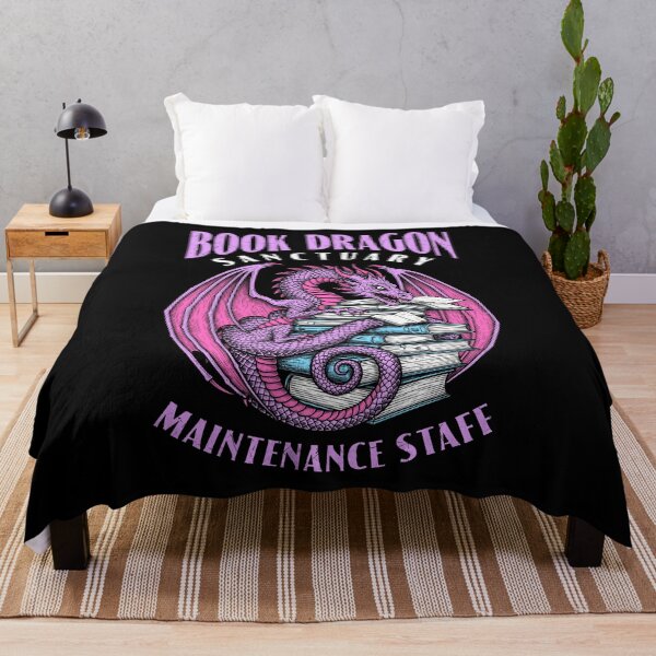 Item preview, Book Dragon Sanctuary Maintenance Staff Bookish Funny Books designed and sold by GrandeDuc.