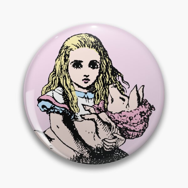 Item preview, Alice In Wonderland With Baby Pig designed and sold by Pixelchicken.