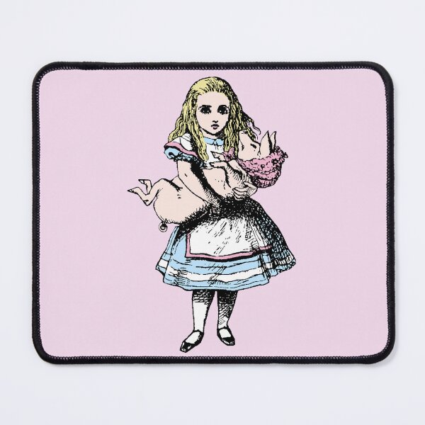 Item preview, Alice In Wonderland With Baby Pig designed and sold by Pixelchicken.