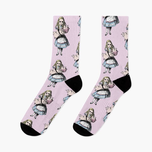 Item preview, Alice In Wonderland With Baby Pig designed and sold by Pixelchicken.
