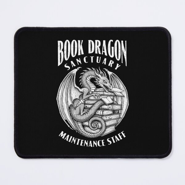 Item preview, Book Dragon Sanctuary Maintenance Staff Bookish Funny Books designed and sold by GrandeDuc.