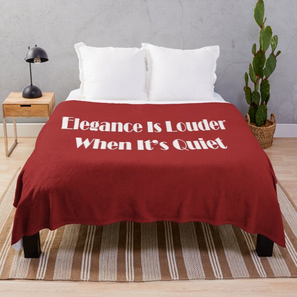 Item preview, Elegance Is Louder When It’s Quiet – Minimalist Lifestyle Quote Design designed and sold by ArtNestVerse.