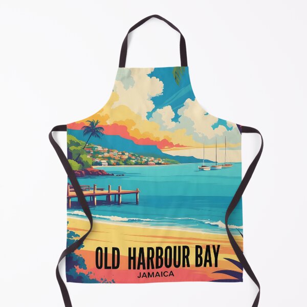 Item preview, Old Harbour Bay Jamaica Vintage Travel Tourism designed and sold by TravelersGems.