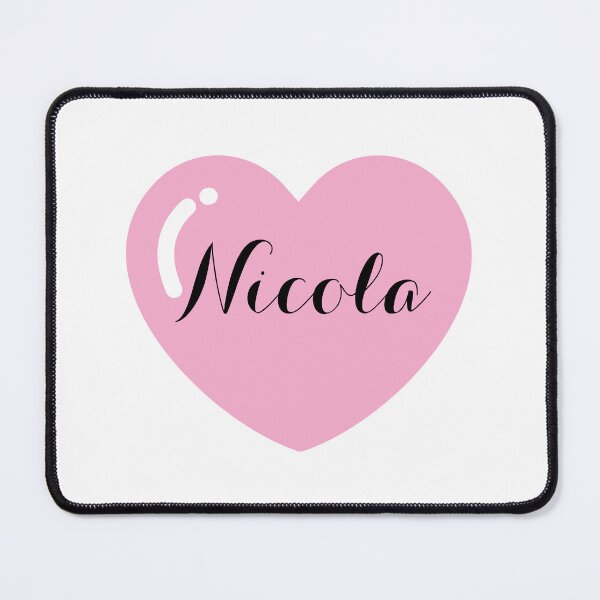 Item preview, Nicola name with Pink Heart designed and sold by Monika Howarth.