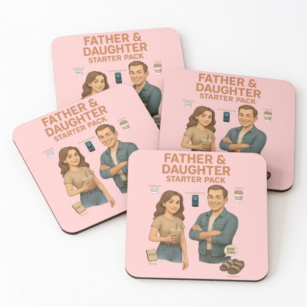Item preview, Father & Daughter Starter Pack – Funny Meme designed and sold by I AM BRO.