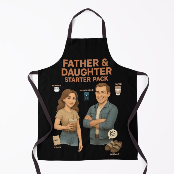 Item preview, Father & Daughter Starter Pack – Funny Meme designed and sold by I AM BRO.