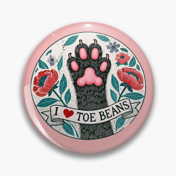 Item preview, I Love Toe Beans Cute Cat Paw Funny Design designed and sold by FrictionMaxxing.