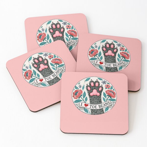 Item preview, I Love Toe Beans Cute Cat Paw Funny Design designed and sold by FrictionMaxxing.
