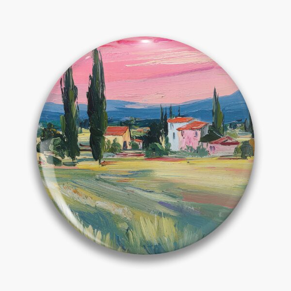 Item preview, Provençal landscape in gouache designed and sold by ArtHouseNiklas.