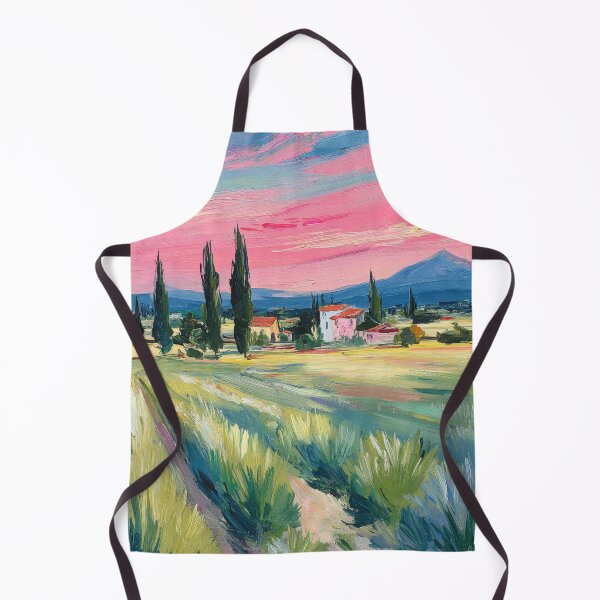 Item preview, Provençal landscape in gouache designed and sold by ArtHouseNiklas.