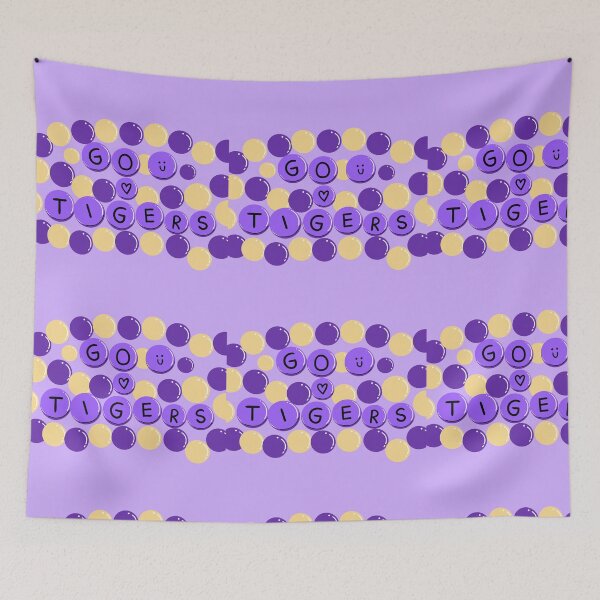 Item preview, Go tigers purple and gold friendship bracelet gameday designed and sold by alejapetit.