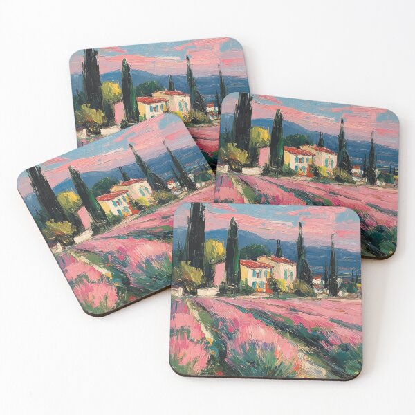 Item preview, Impressionist lavender fields designed and sold by ArtHouseNiklas.