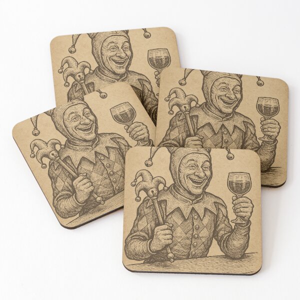 Item preview, Medieval Jester with Wine Goblet designed and sold by photoparadise22.