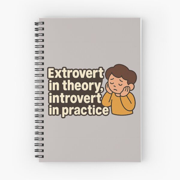 Item preview, Extrovert in theory, introvert in practice designed and sold by ChernivtsiSkoda.