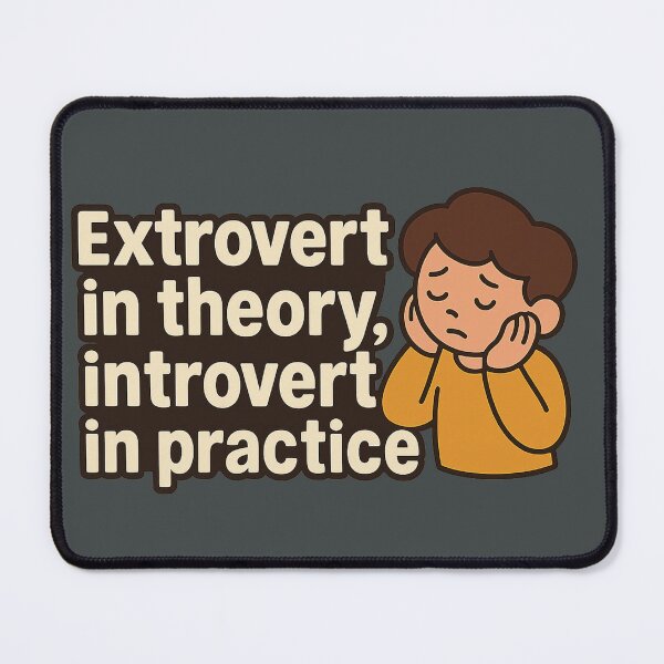 Item preview, Extrovert in theory, introvert in practice designed and sold by ChernivtsiSkoda.