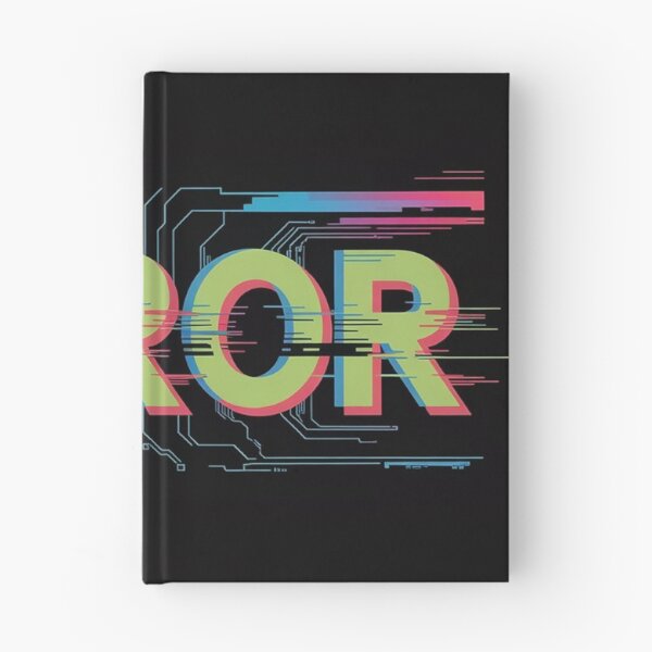 Item preview, Glitch Core – “ERROR” Neon Glitch Typography Streetwear T-Shirt designed and sold by aurenvision.