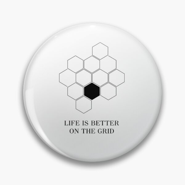 Item preview, Life Is Better On The Grid T-Shirt - Hex Grid Board Game Gift designed and sold by Pingi-shop.