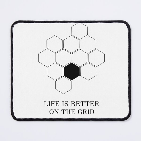 Item preview, Life Is Better On The Grid T-Shirt - Hex Grid Board Game Gift designed and sold by Pingi-shop.