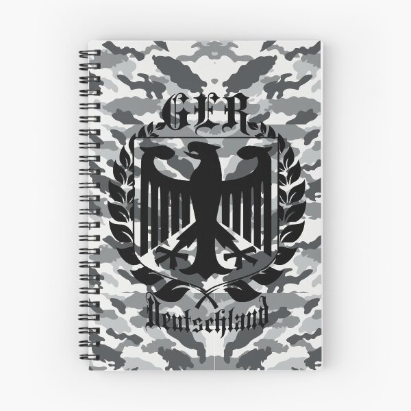 Item preview, GER Germany eagle coat of arms bundeswehr snow camouflage designed and sold by LayersDesign.