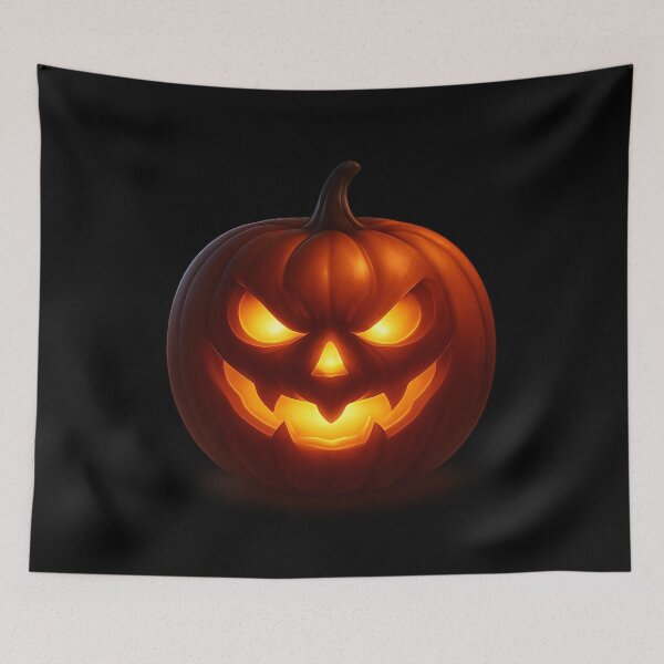 Item preview, Mystical Glowing Pumpkin – Majestic 3D Autumn Lantern designed and sold by ArcadiaSilence.