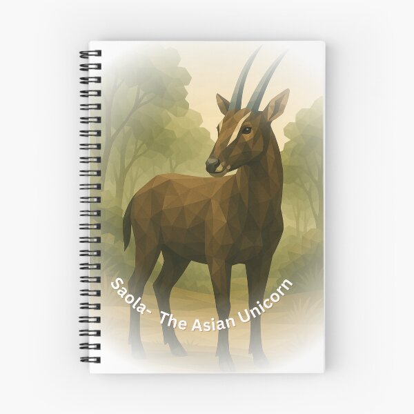 Item preview, Saola – The Asian Unicorn | Endangered Wildlife Art designed and sold by GeoWild Designs.
