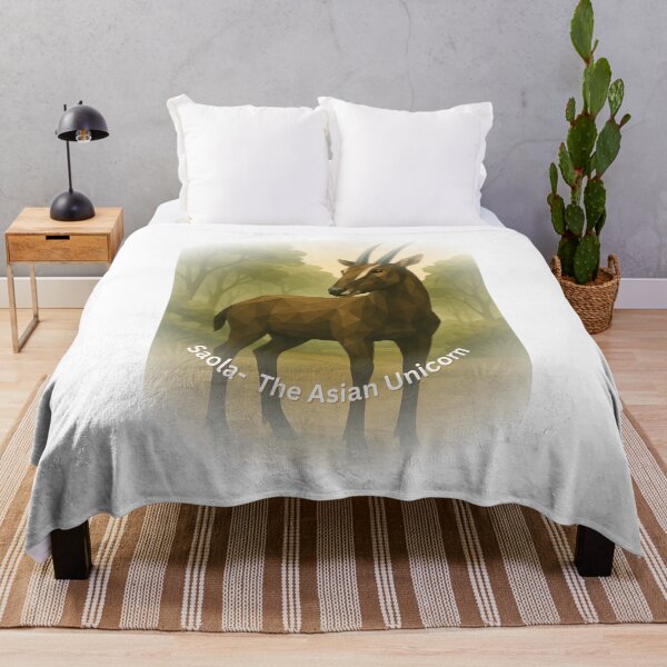 Item preview, Saola – The Asian Unicorn | Endangered Wildlife Art designed and sold by GeoWild Designs.