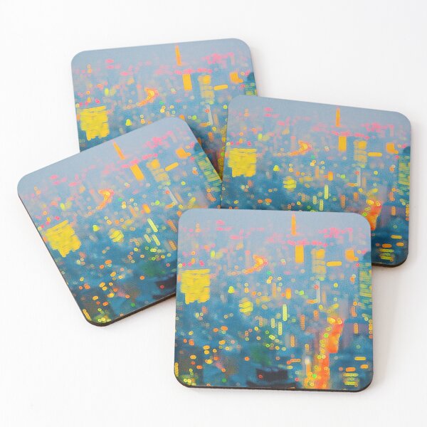 Item preview, Tokyo city lights at night designed and sold by ArtHouseNiklas.