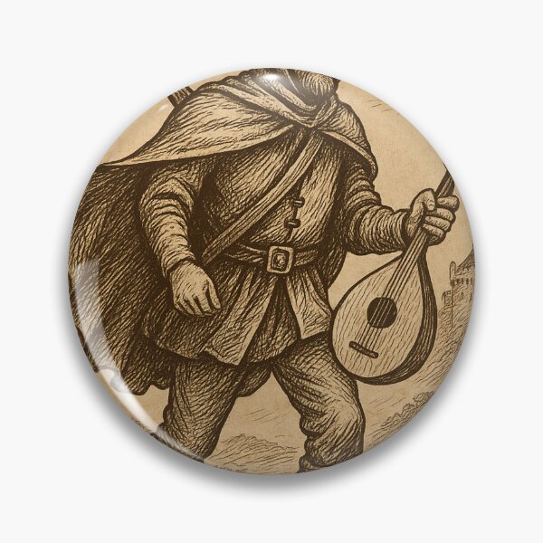 Item preview, Wandering Medieval Bard with Lute designed and sold by photoparadise22.