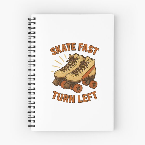 Item preview, Skate Fast, Turn Left – Retro Roller Derby Vintage Roller Skates designed and sold by AmeliaKrysiak.