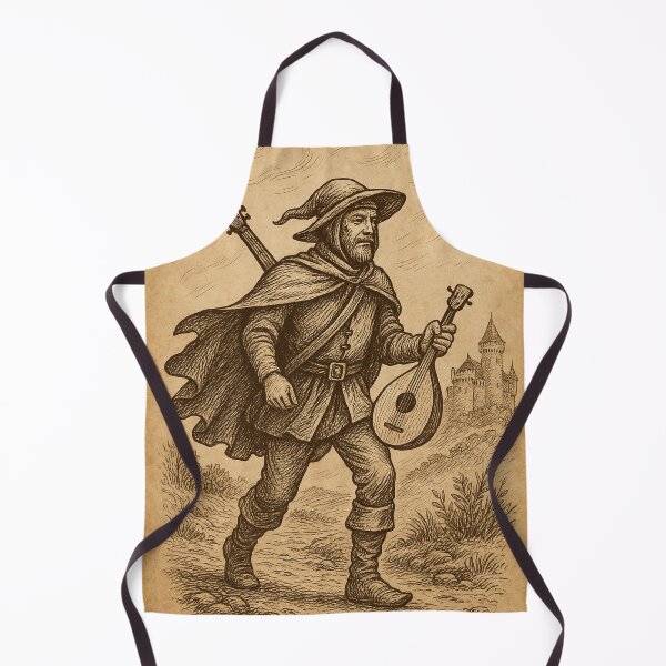 Item preview, Wandering Medieval Bard with Lute designed and sold by photoparadise22.