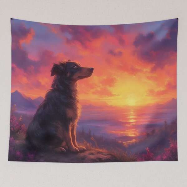Item preview, beautiful dog at sunset designed and sold by JonelleTshirts.