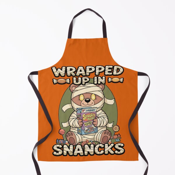 Item preview, Wrapped Up In Snacks — Cute Halloween Mummy Bear Tee designed and sold by Printed Mistakes.
