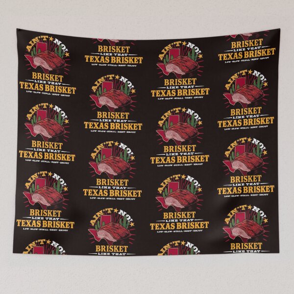 Item preview, Ver. 2: Ain't no brisket like Texas brisket - carnivore not vegan meat eater beef USA cactus flavor BBQ designed and sold by markmm9.