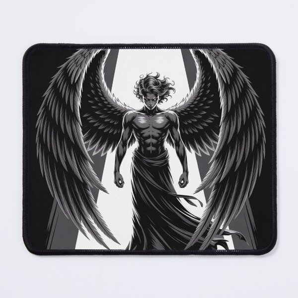 Item preview, Urban Angel – Dark Angel Wings Minimalist Gothic Streetwear Oversized T-Shirt designed and sold by aurenvision.