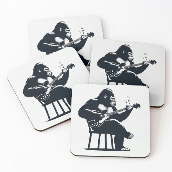 Item preview, Gorilla guitar playing designed and sold by Dogandesighn.