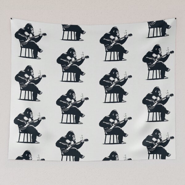 Item preview, Gorilla guitar playing designed and sold by Dogandesighn.