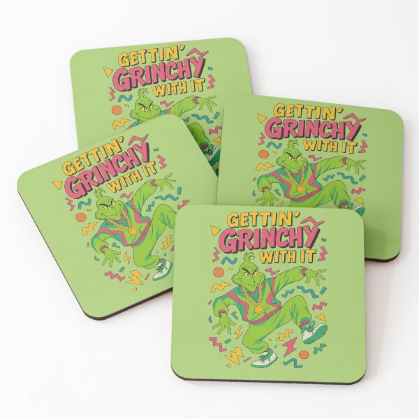 Item preview, Gettin’ Grinchy With It – 90s Retro Christmas Rap Parody Design designed and sold by chriswils.